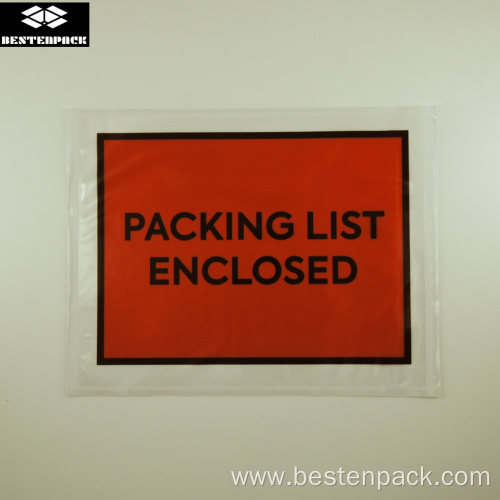 Packing List Envelope 5.5x7 inches Full Printed Red